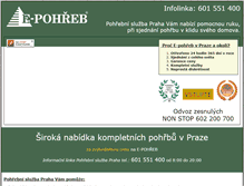 Tablet Screenshot of e-pohreb.cz
